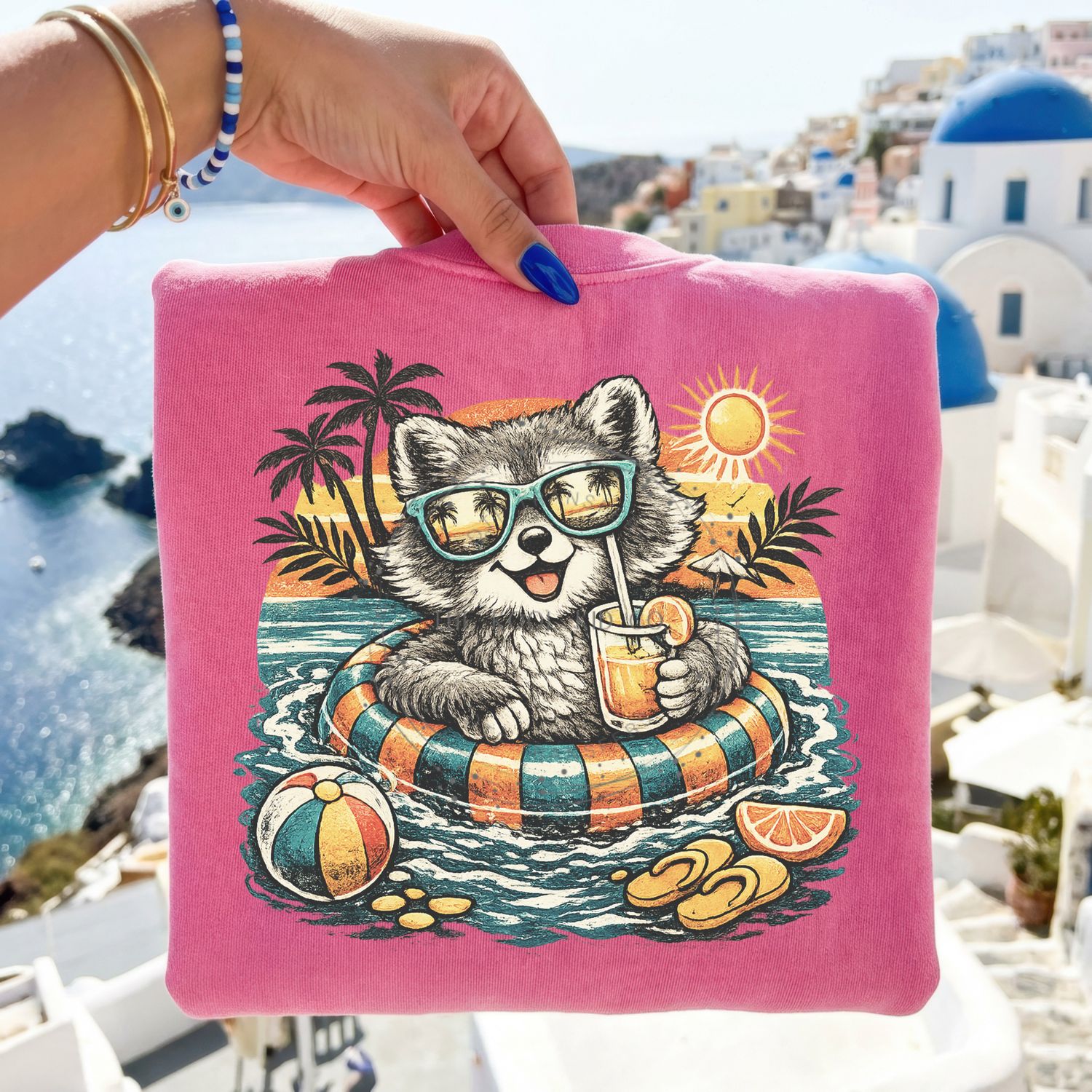 Summer Raccoon Float