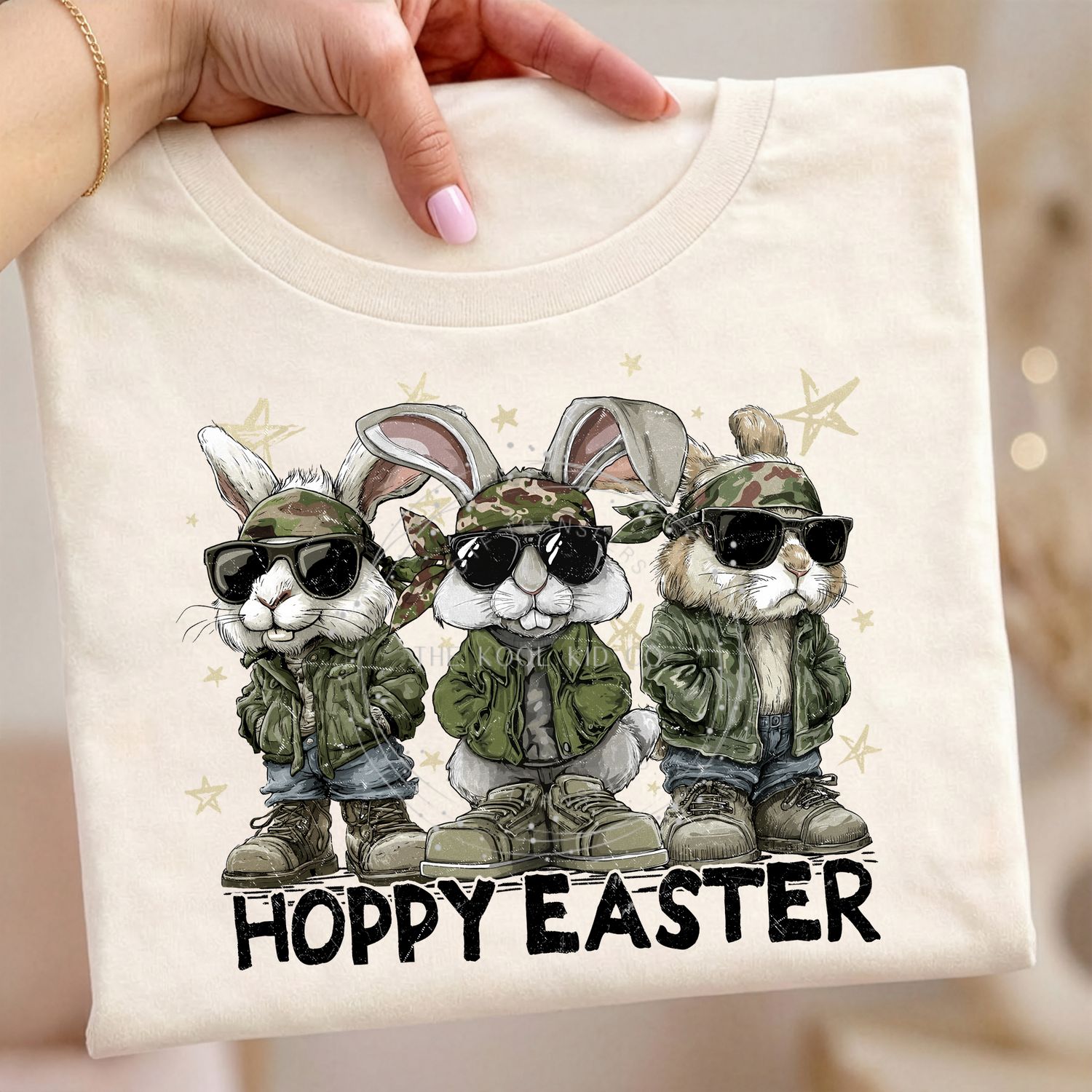 Camo Hoppy Easter Bunnies