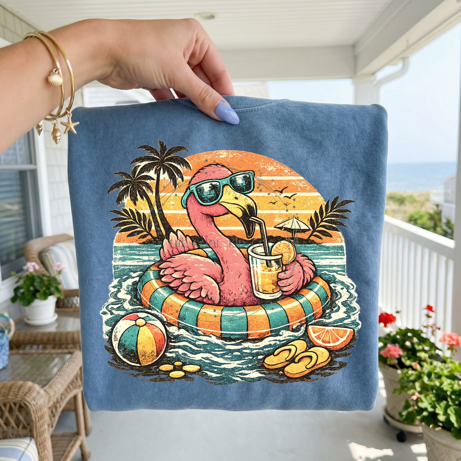 Summer Flamingo Float