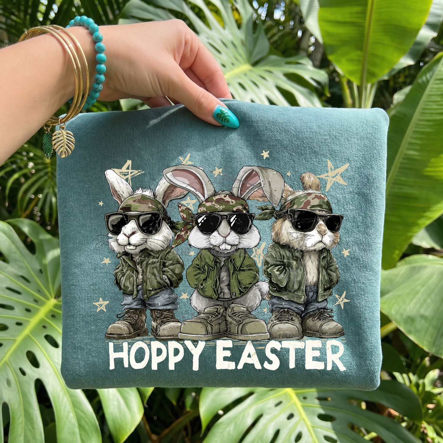 Camo Hoppy Easter Bunnies