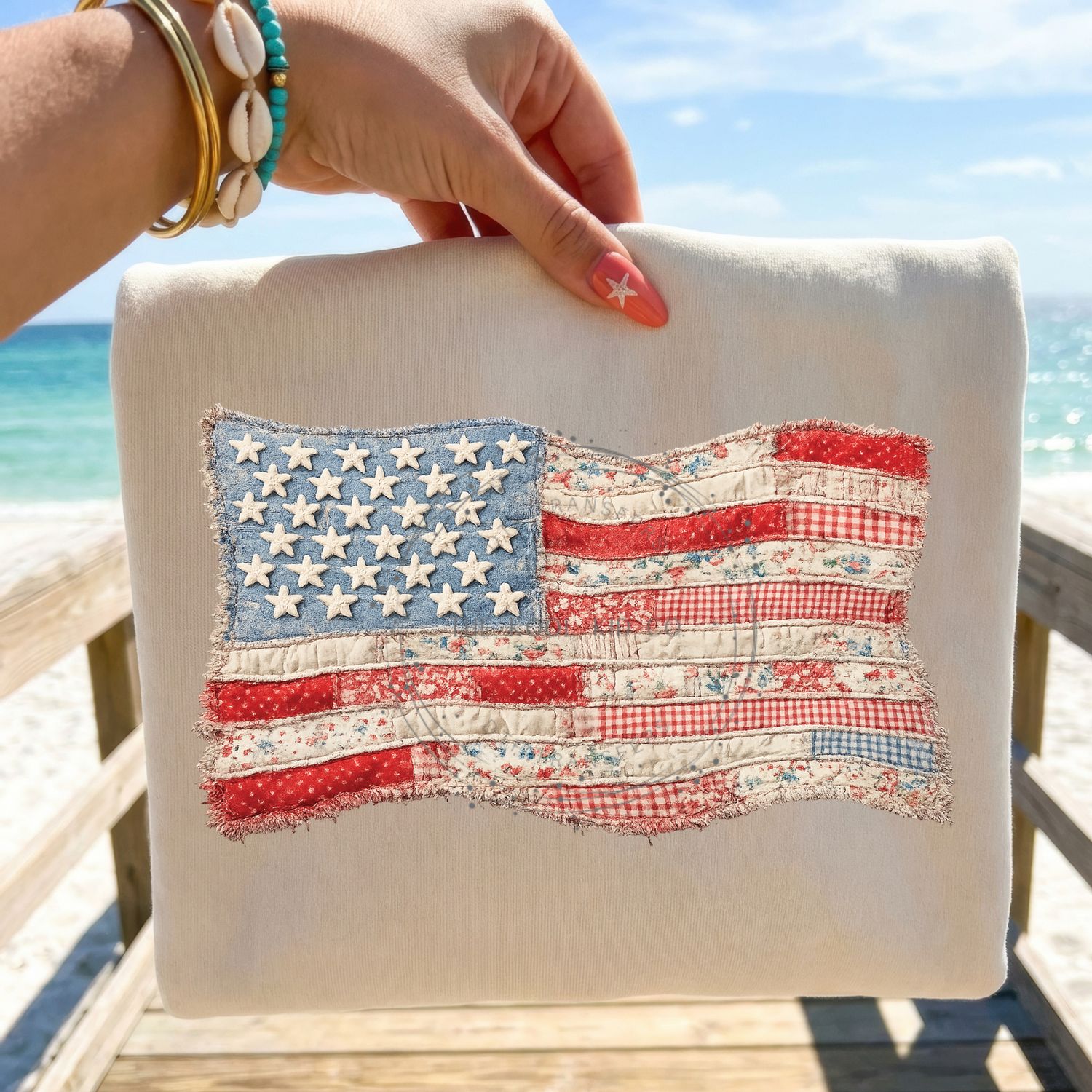 Patchwork American Flag