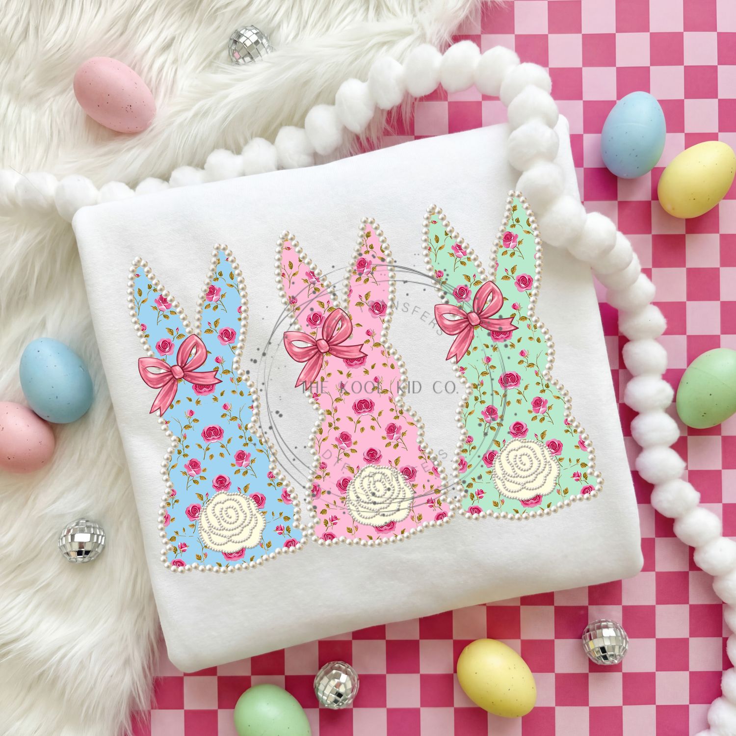 Floral Pearl Bunnies