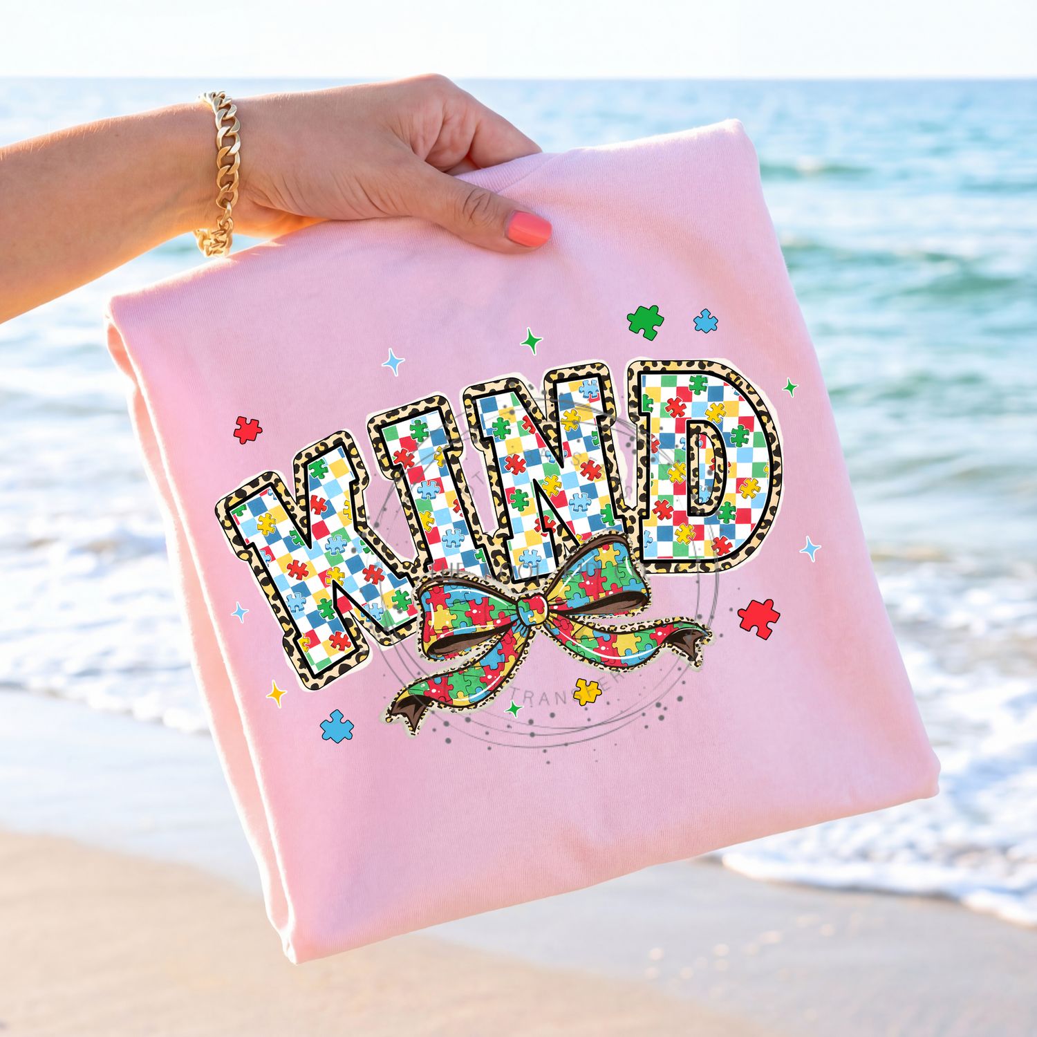 Leopard Autism Kind Bow