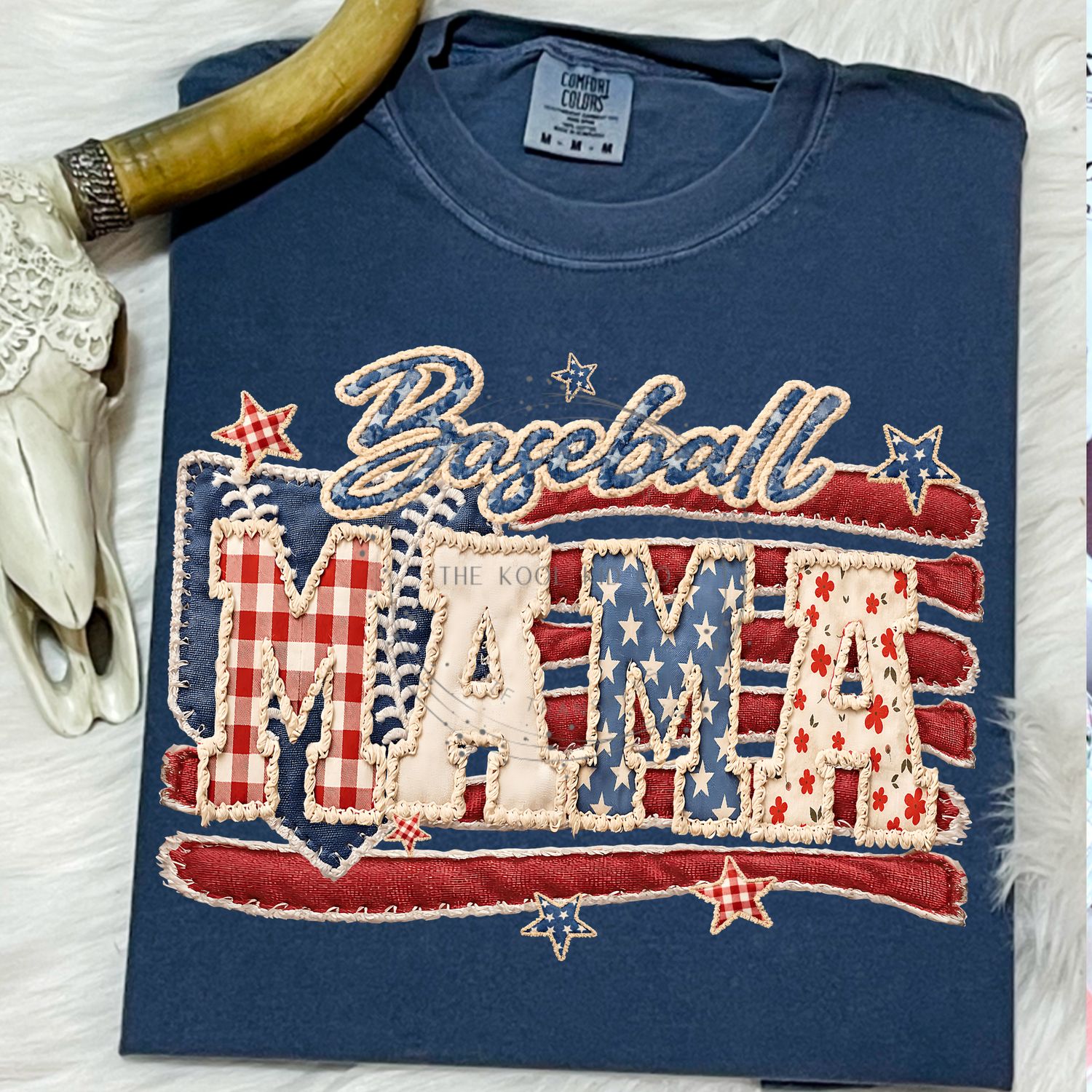 American Patchwork Baseball Mama