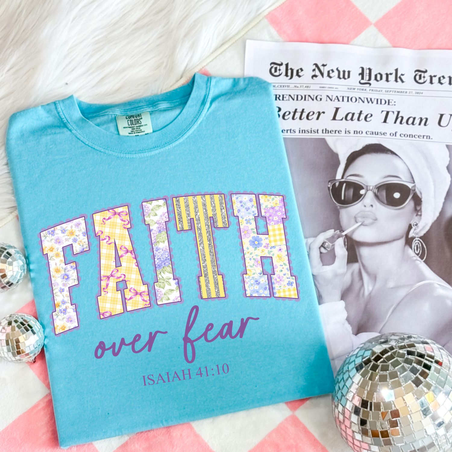 Floral Lace Faith Over Fear