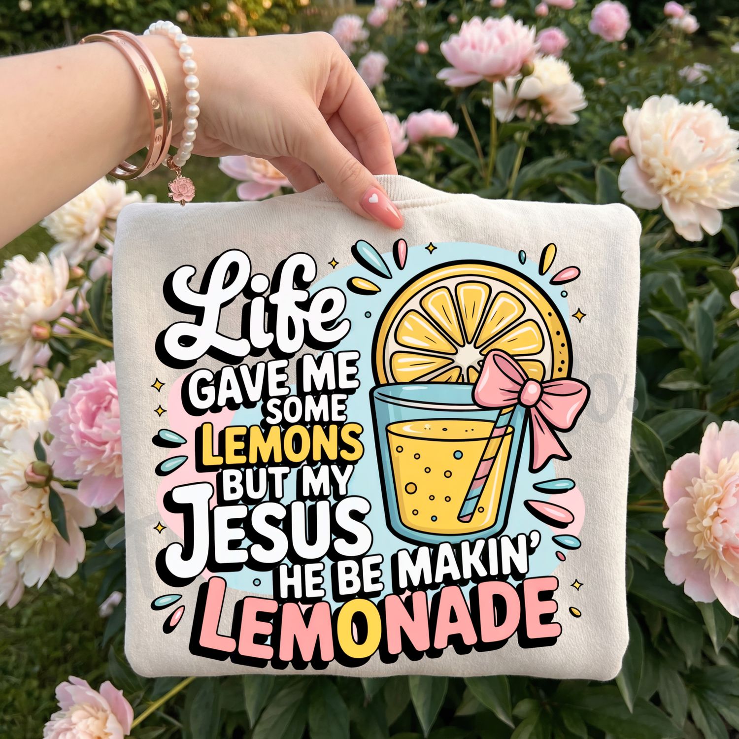 Life gave me some lemons but my Jesus he be makin lemonade