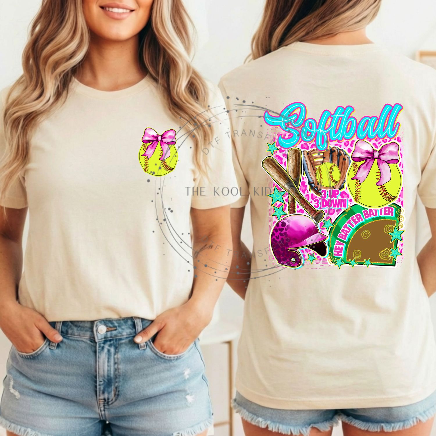 Preppy Home Run Softball