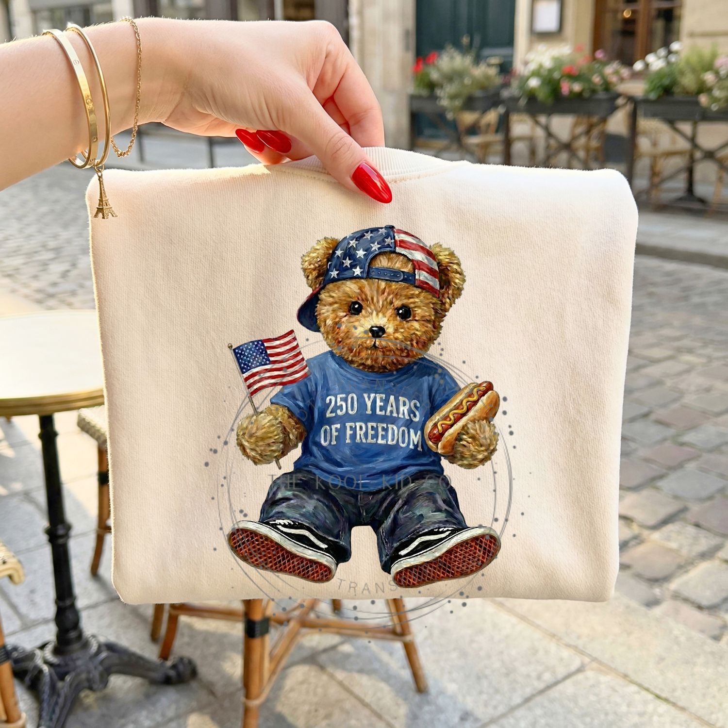 250 Years Of Freedom Teddy Bear With Tee Shirt