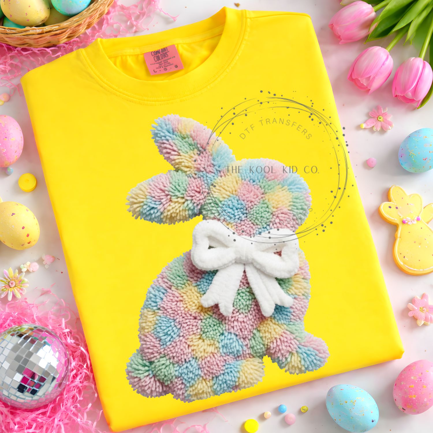 Fuzzy Colorful Bunny