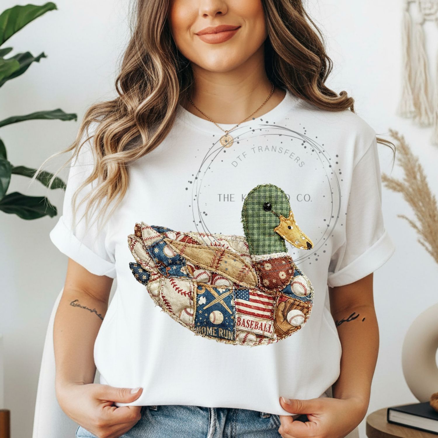 Patchwork Baseball Mallard Duck