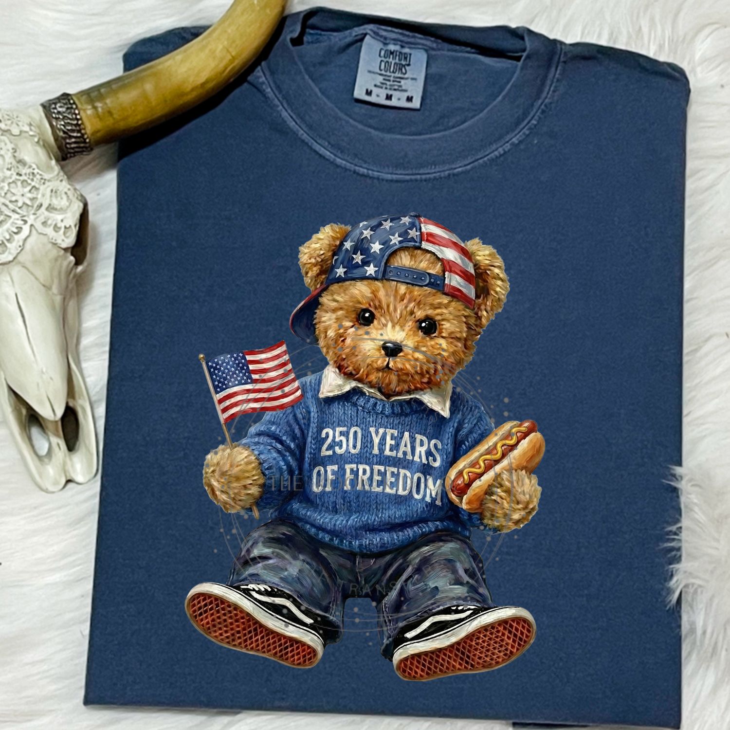 250 Years Of Freedom Teddy Bear With Sweater