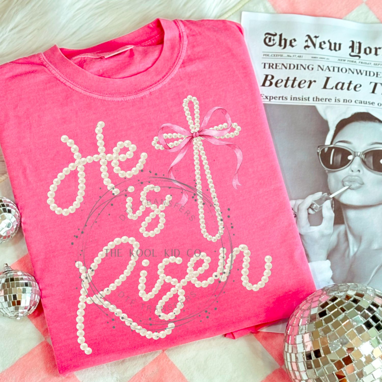 Pearl Bow He Is Risen