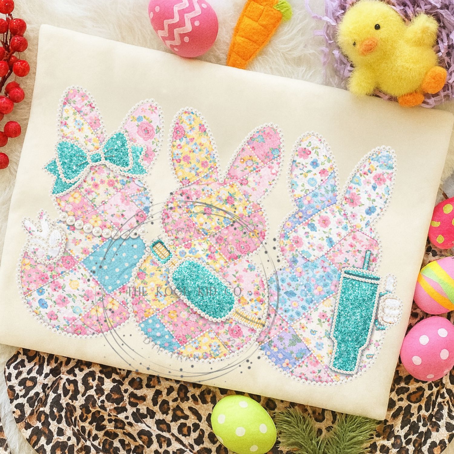 Bougie Floral Bunnies