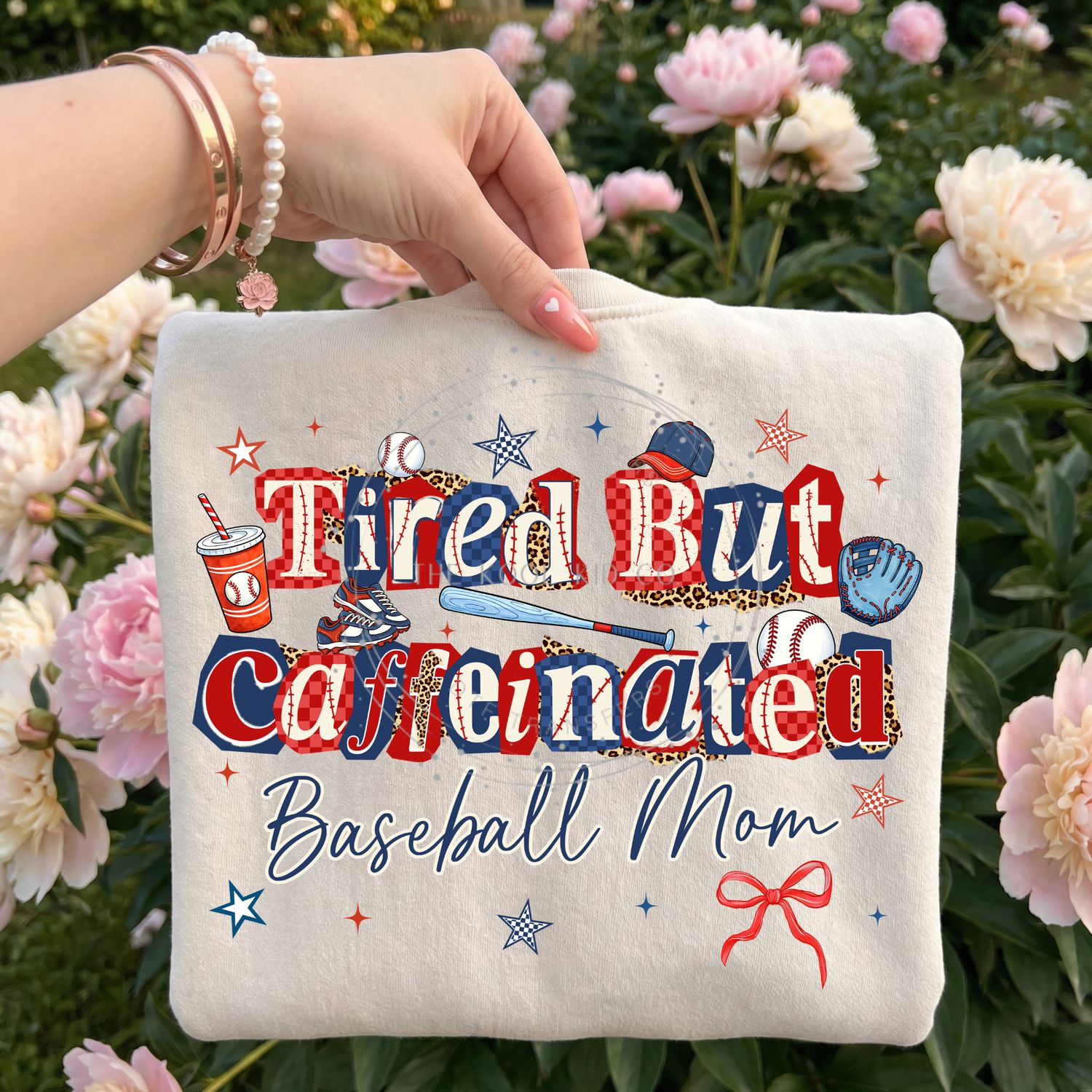 Tired But Caffeinated Baseball Mom