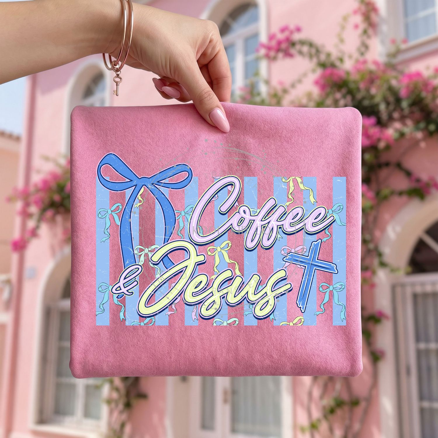 Coffee And Jesus Stripes And Bows