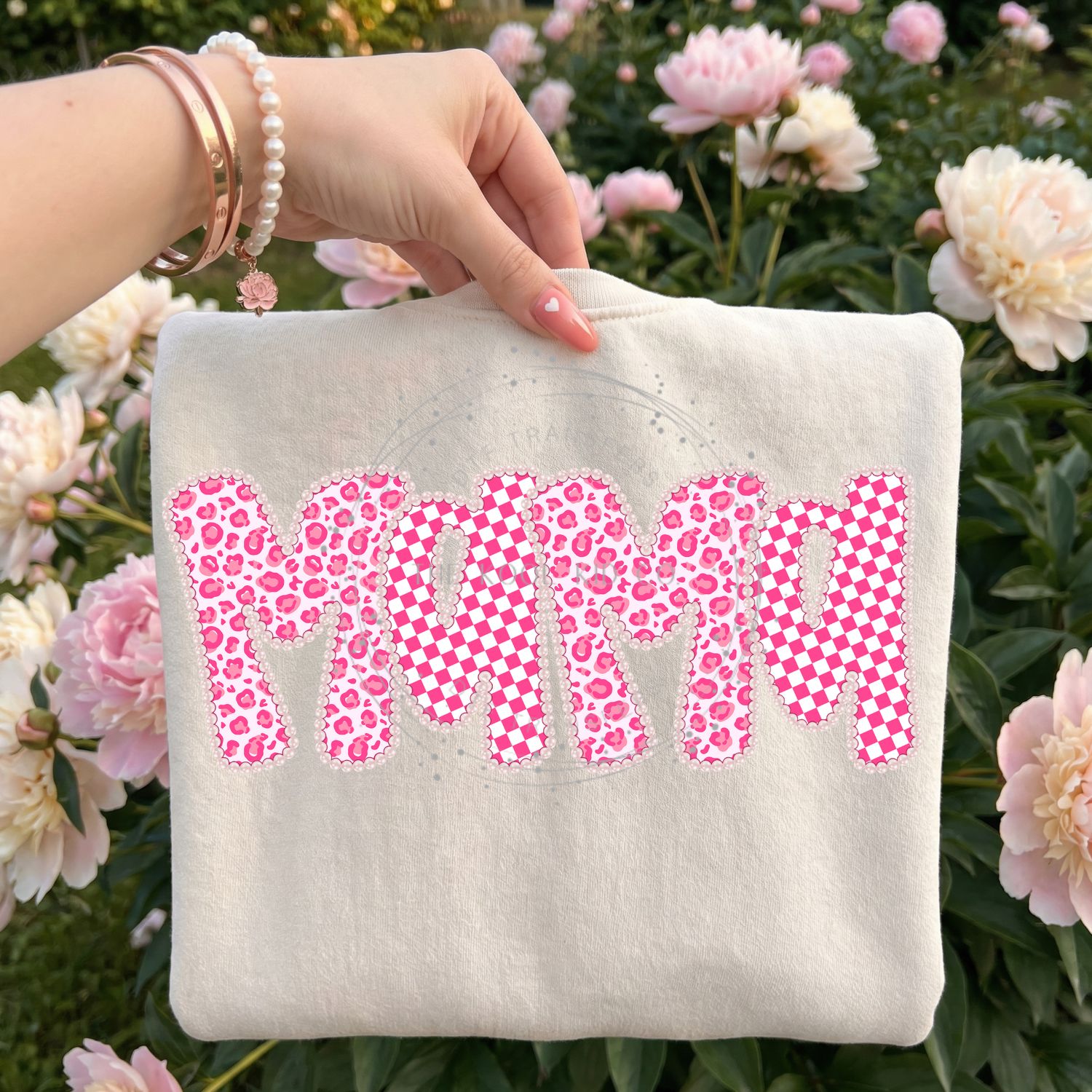 Pink Leopard Checkered Mama