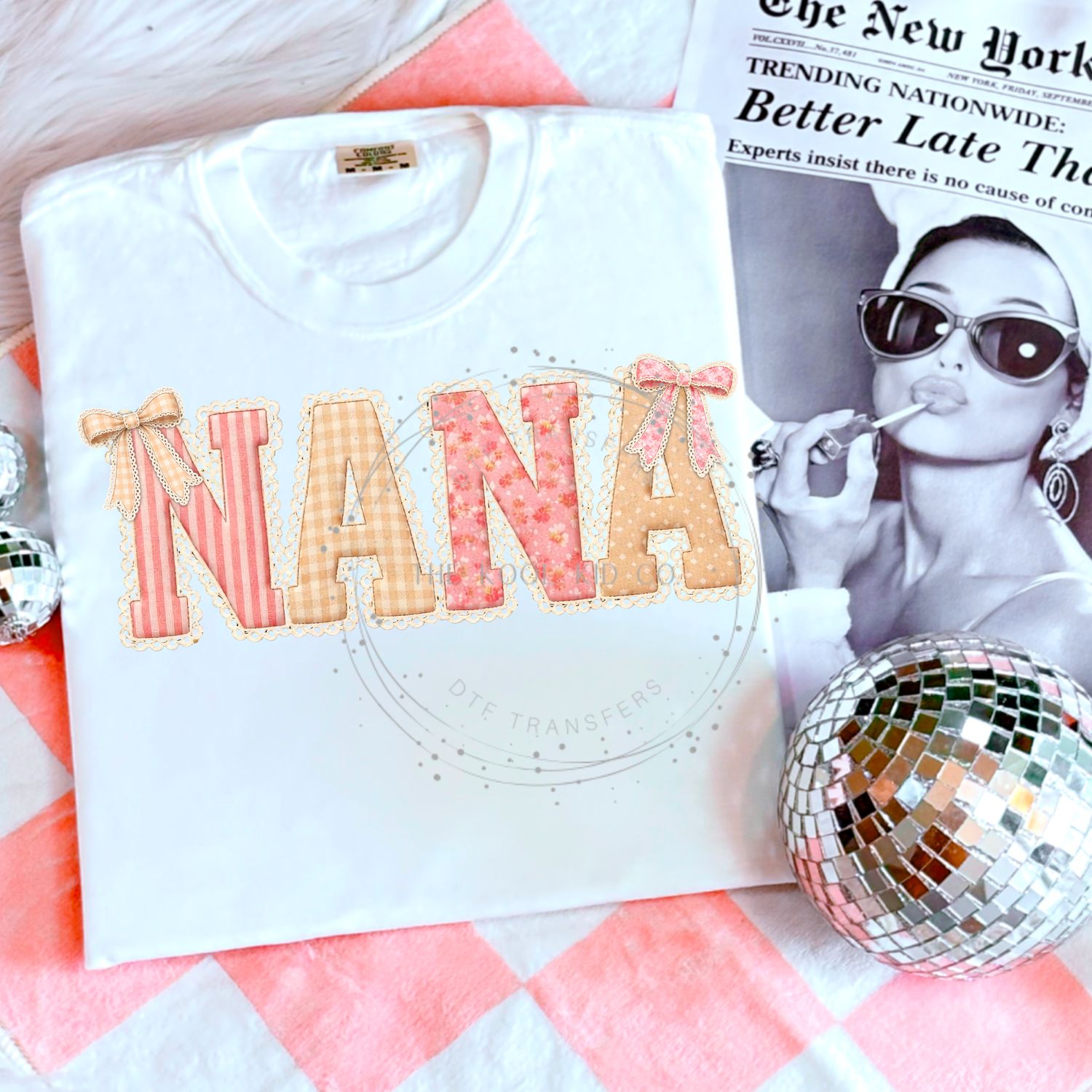 Stripes And Bow Nana