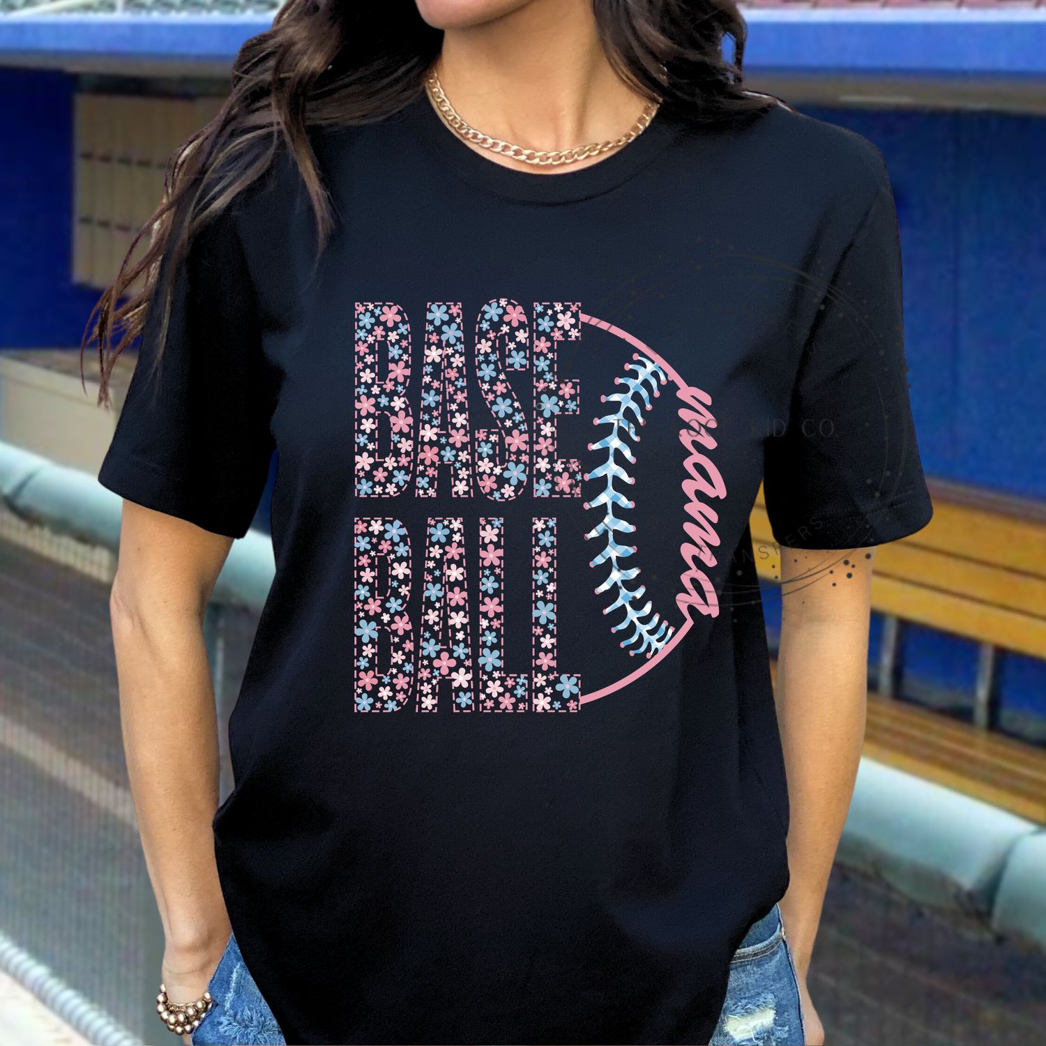 Floral Baseball Mama