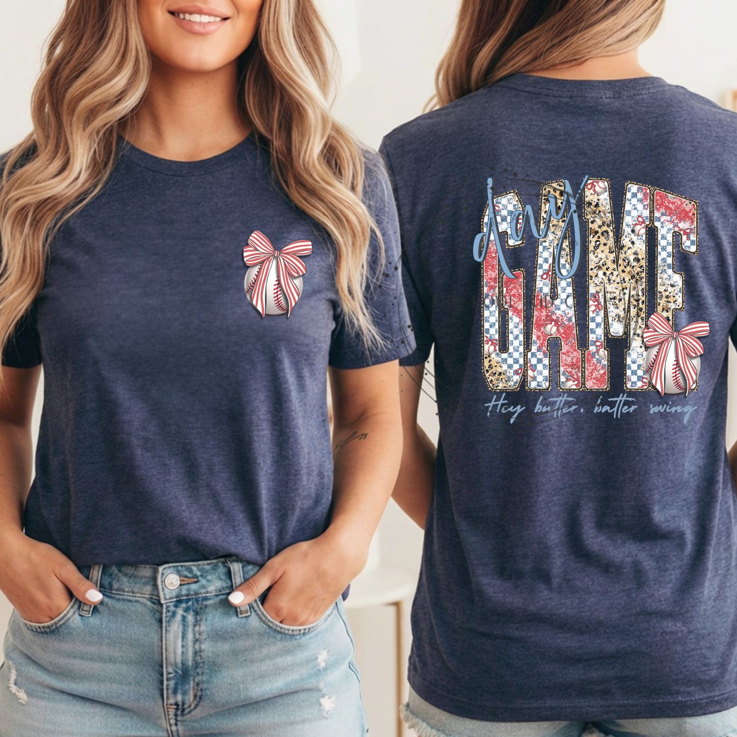 Leopard Checkered Game Day Baseball