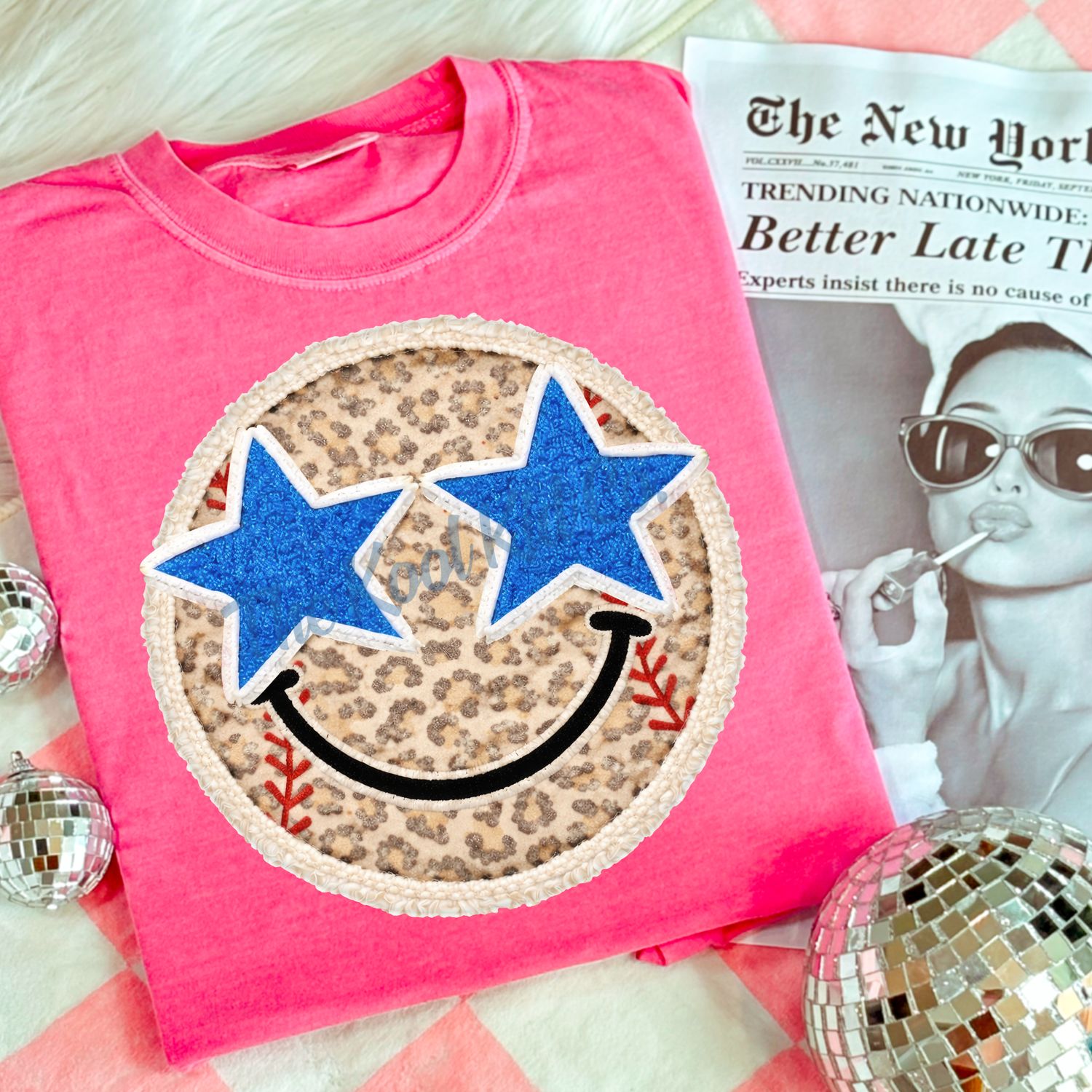 Leopard Baseball Smiley