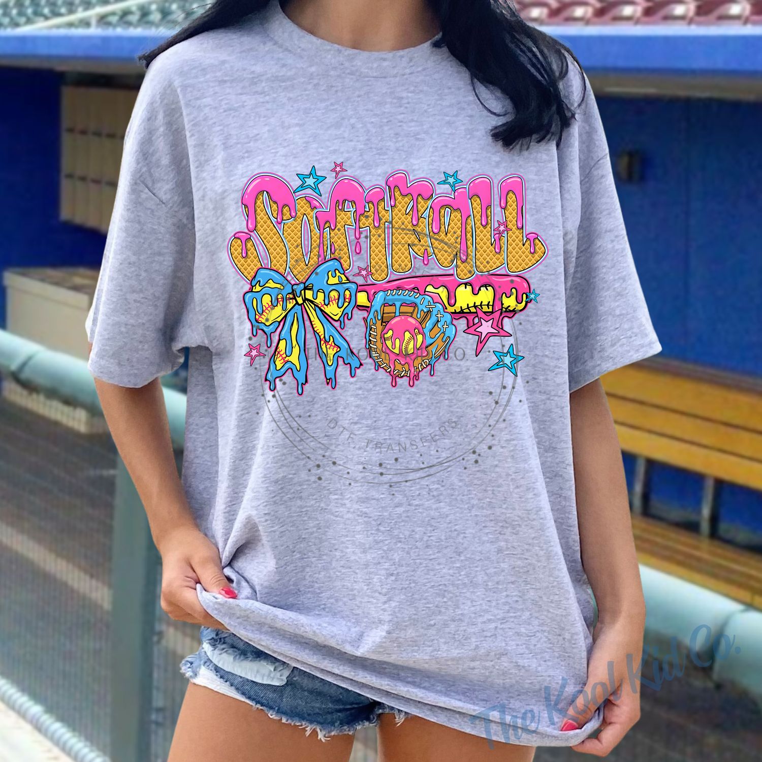 Softball Ice Cream Drip