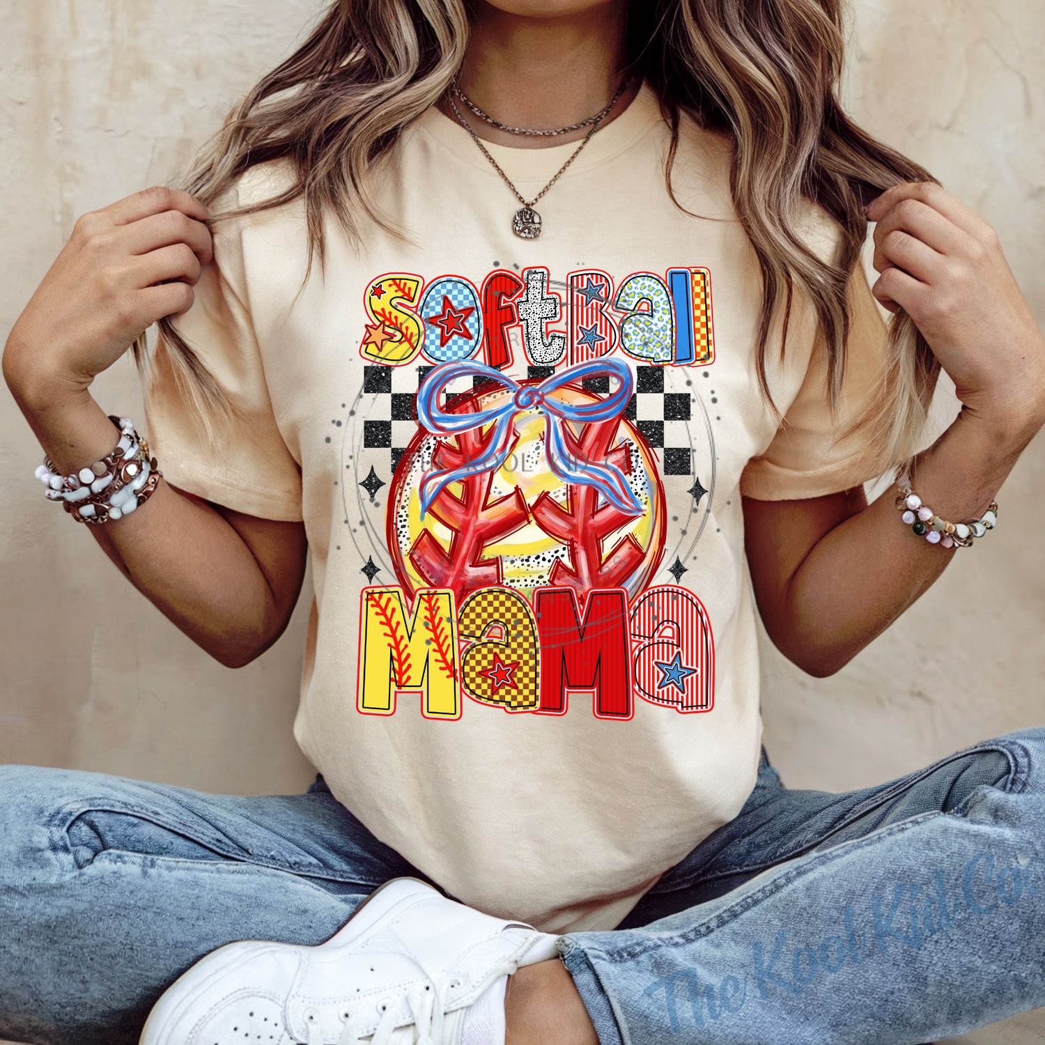 Preppy Softball Mama