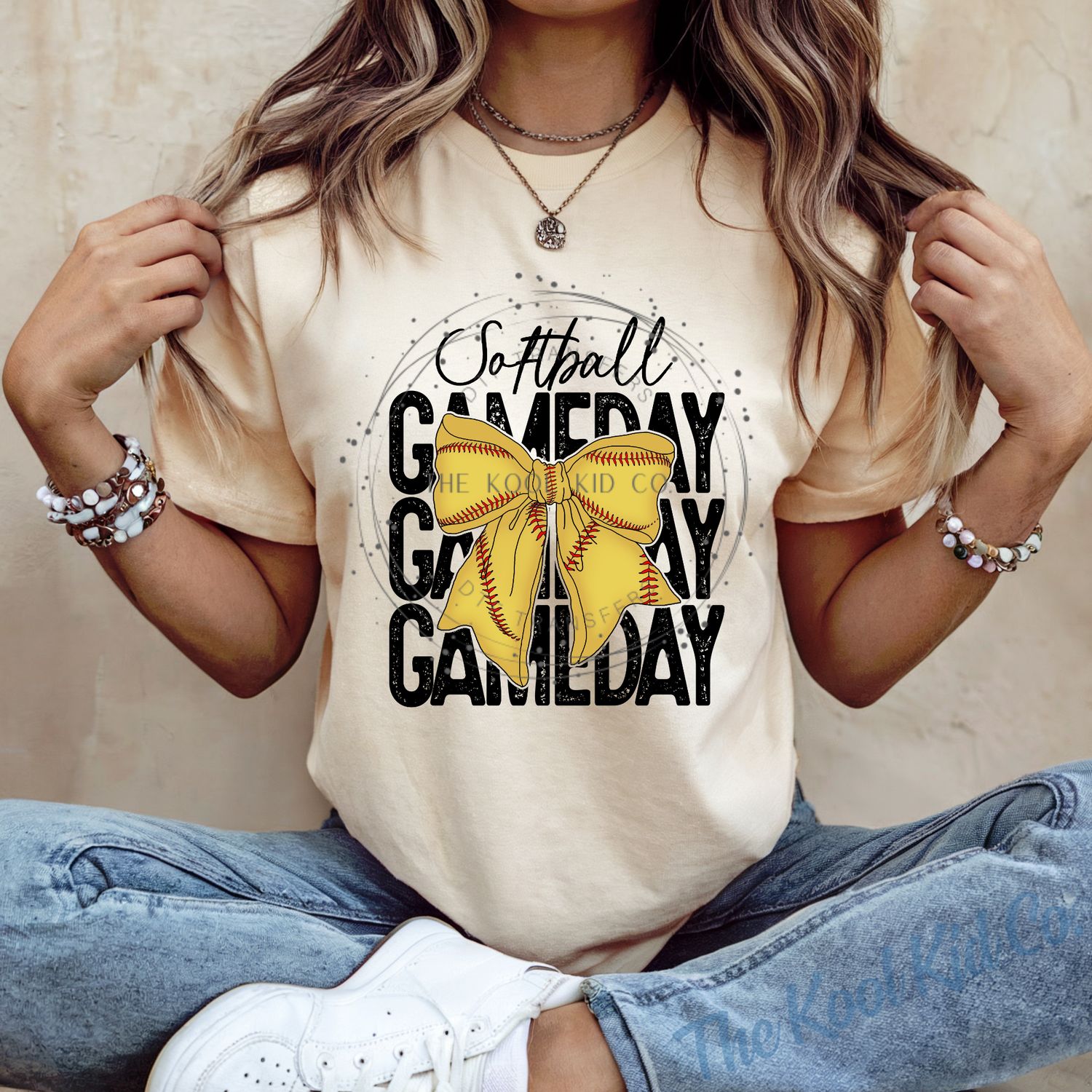 Softball Game Day With Bow