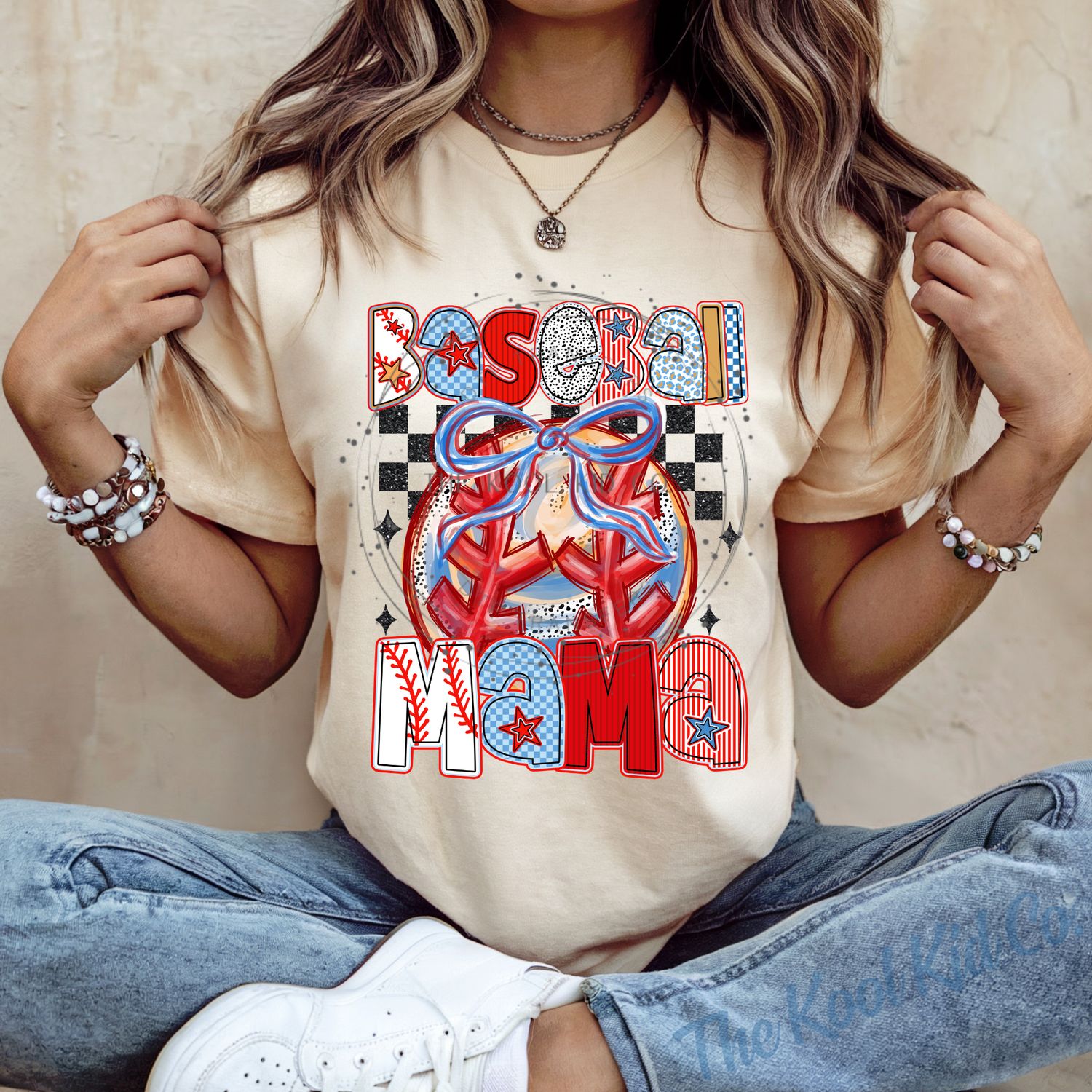 Preppy Baseball Mama