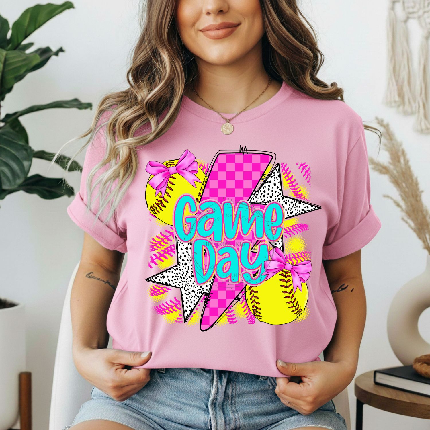 Preppy Gameday Bolt And Stars