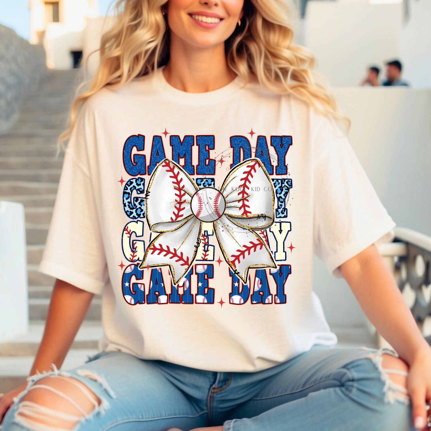 Baseball Gameday Bow