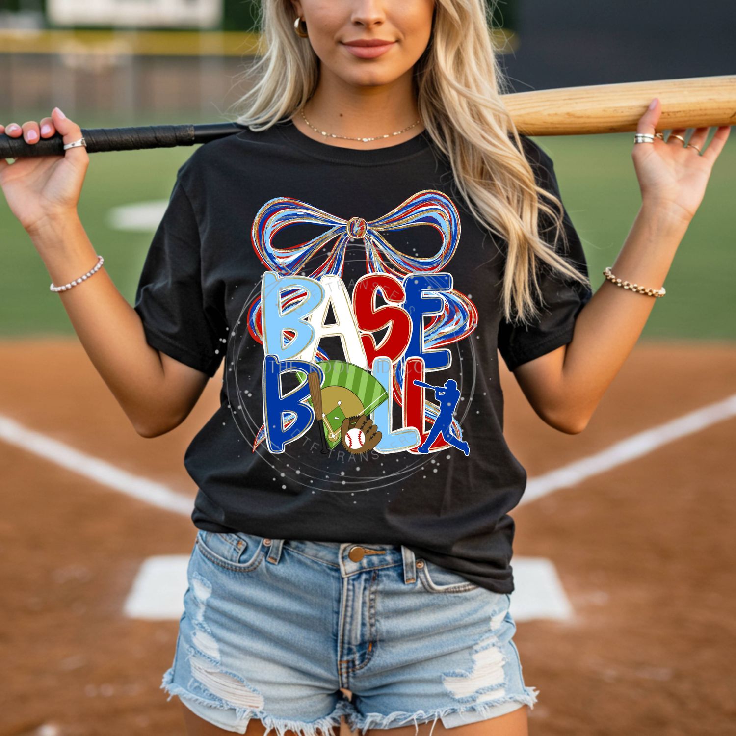 Preppy Baseball With Bow