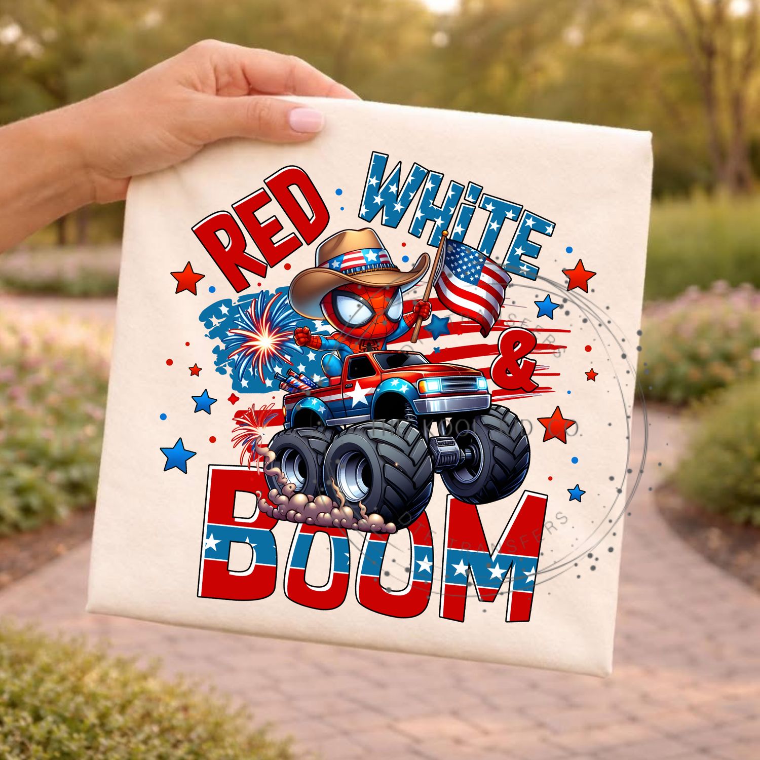 Red White Boom Spiderman Truck