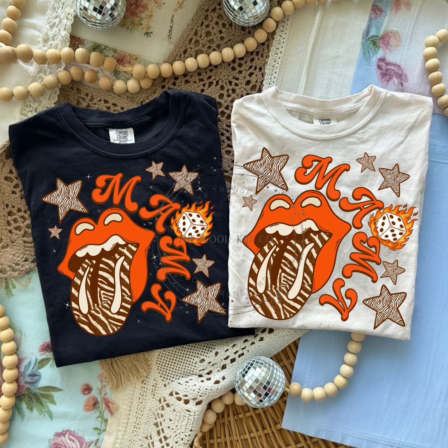 Zebra Print Lips Mama