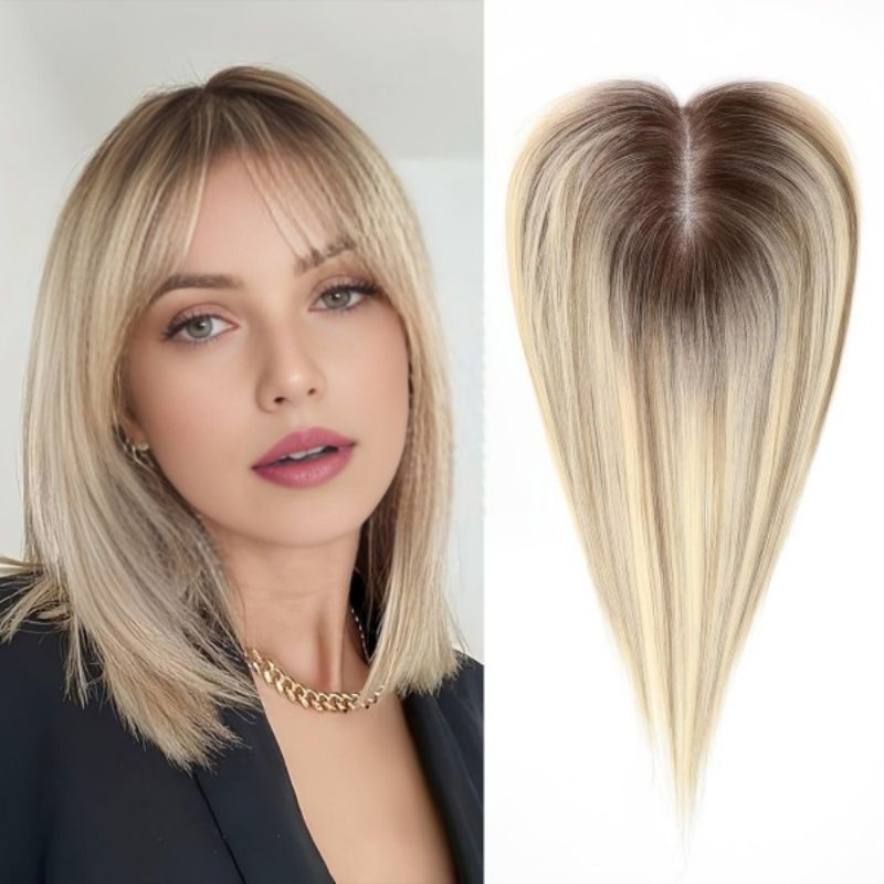 GL-05 mono top which is exclusive women&#39;s topper  hair with clips from GL hair