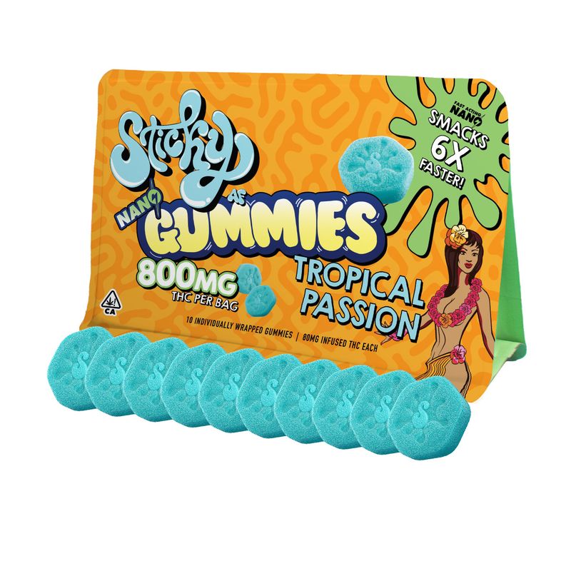 800mg Sticky Nano Gummies Tropical passion