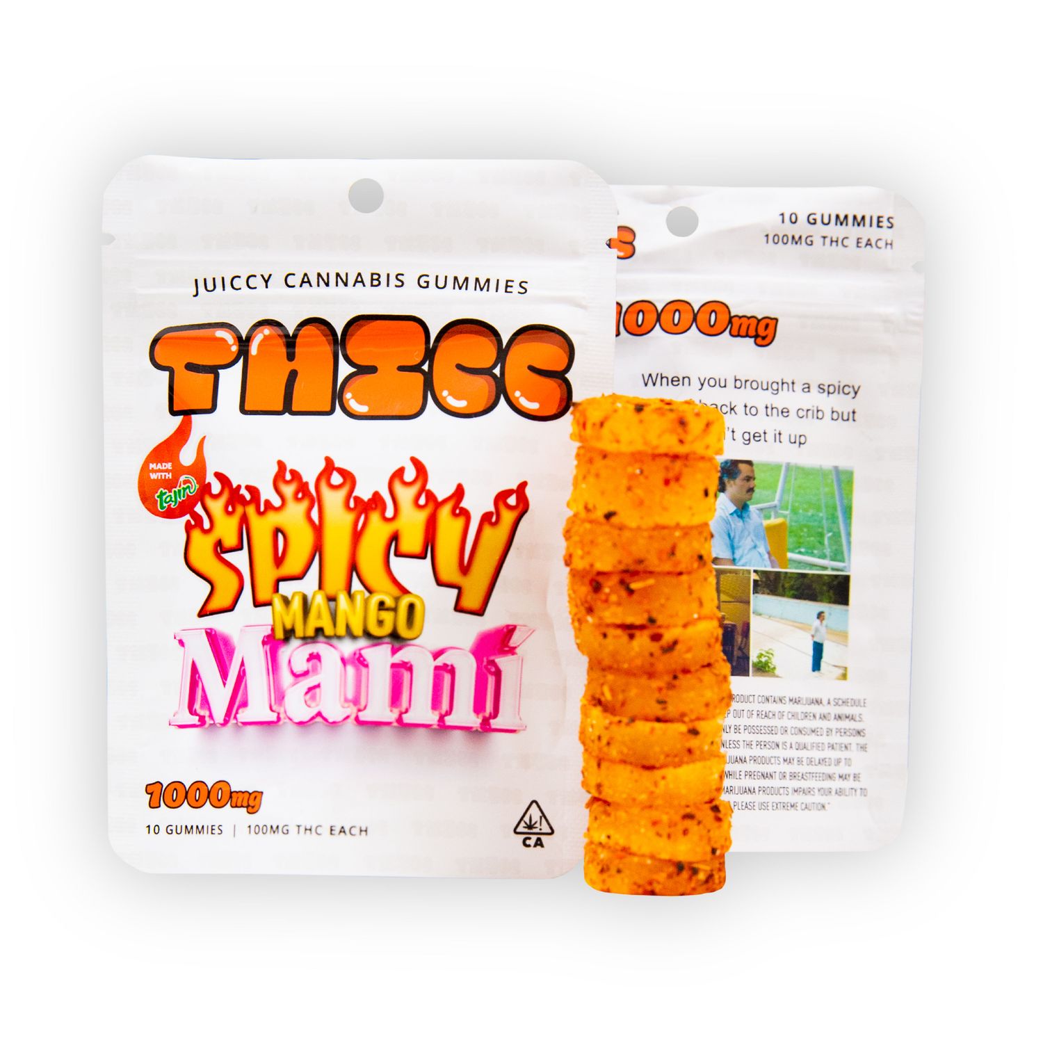 1000mg Thicc Gummies Spicy Mango