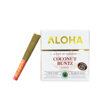 Aloha Coconut Runtz Infused Prerolls | HYBRID