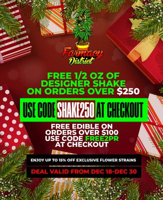 FREE ½ OZ + FREE Edible — Limited-Time Holiday Deals