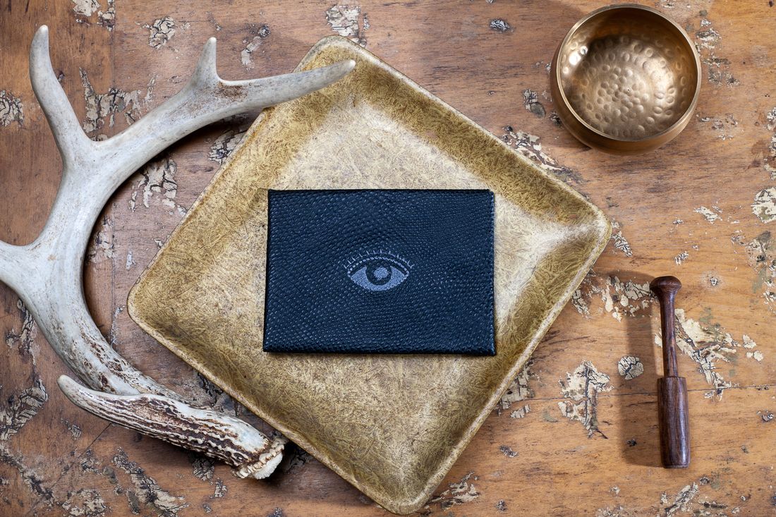 WALLET - Gator Print Embroidered -EYE