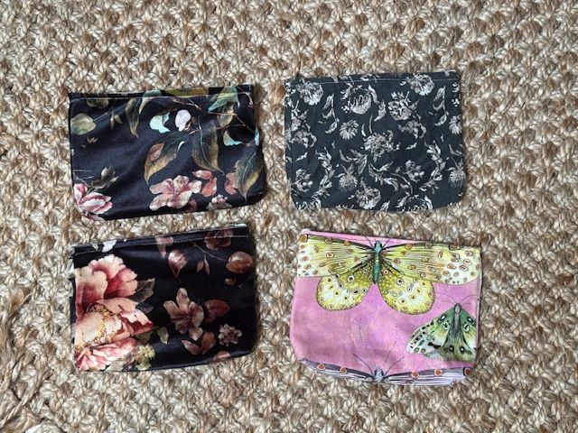 UPCYCLED - canvas lined pouches