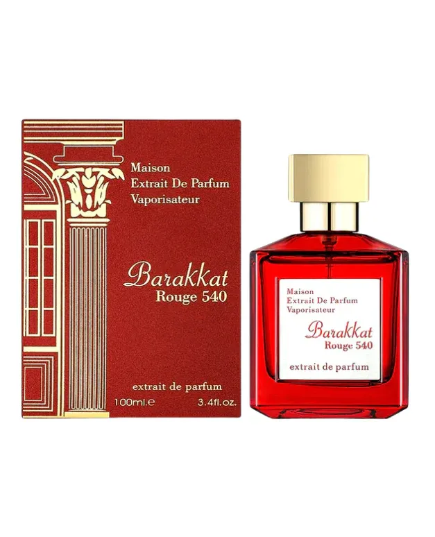 Barakkat Rouge 540 - Fragrance World 100ml Extrait De Parfum Unisex