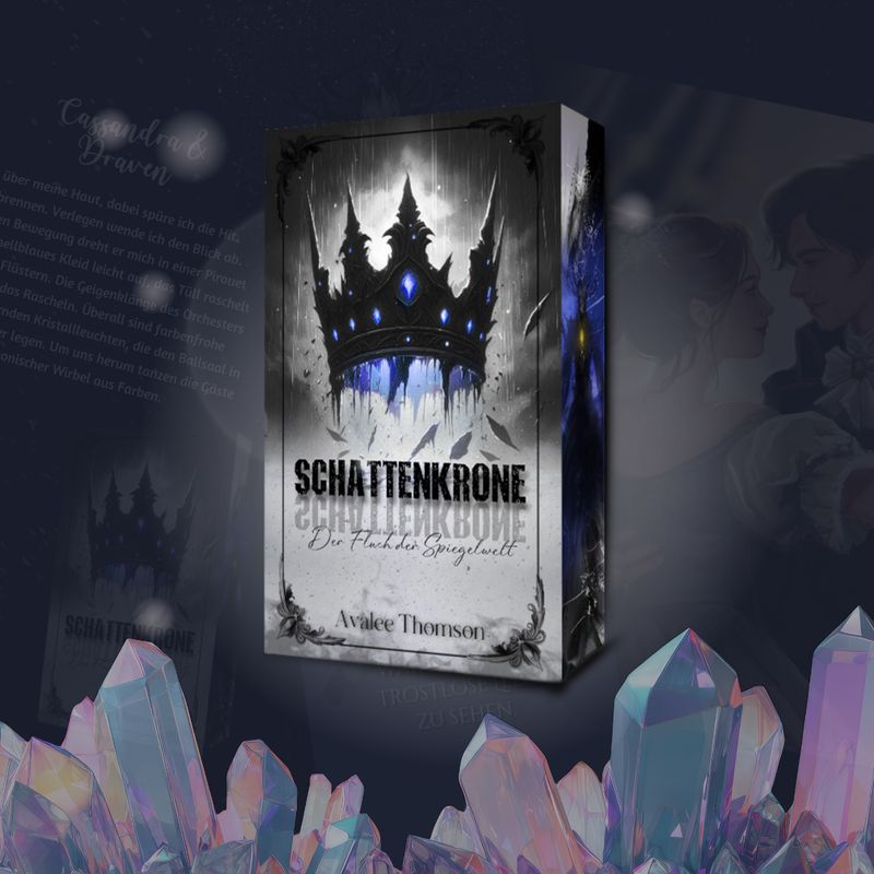 Schattenkrone - Der Fluch der Spiegelwelt - Buch mit Farbschnitt