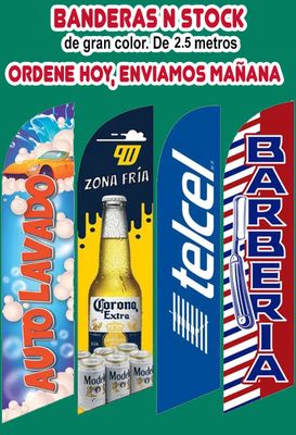 Banderas Publicitarias en Stock. $499.00