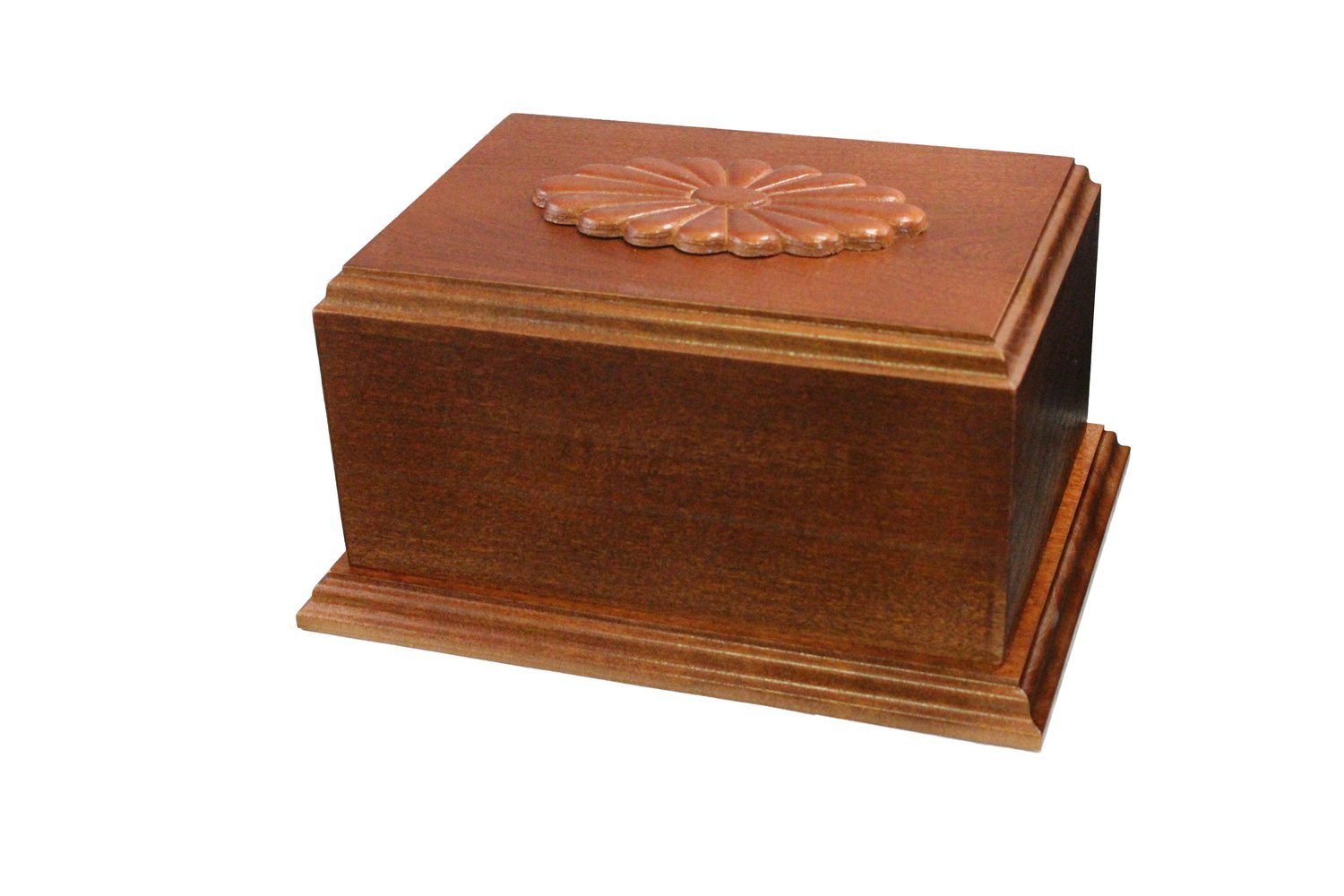 Medallion Series Urns, Choose Size: Small, Choose Finish: Cherry
