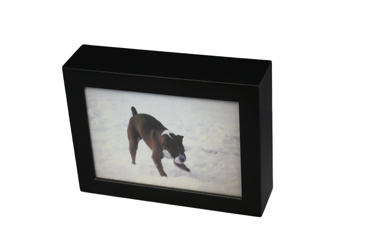Majestic Memories Series Single, Choose Size: 4x6, Choose Style: Picture Urn, Choose Finish: Black