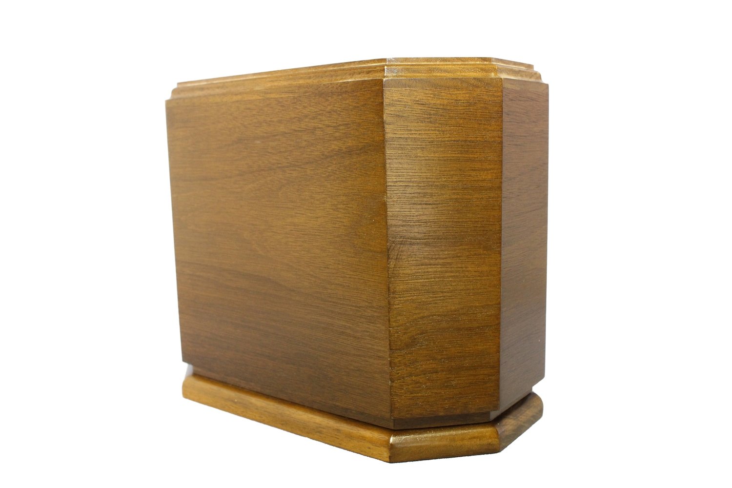 Long Octagon Series Urns, Choose Finish: Walnut