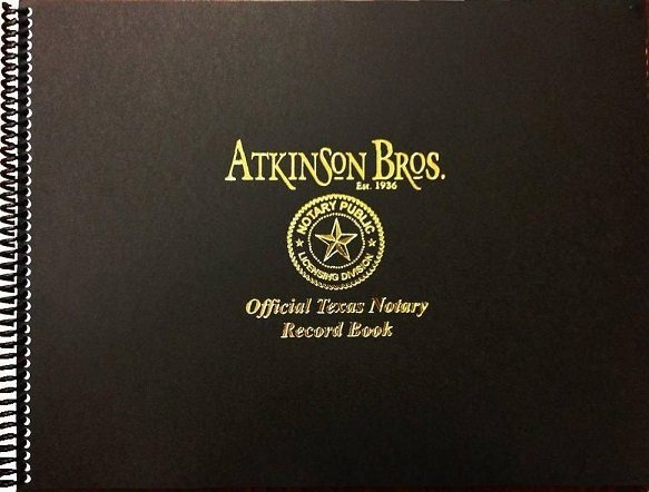 Texas Notary Public Record Book