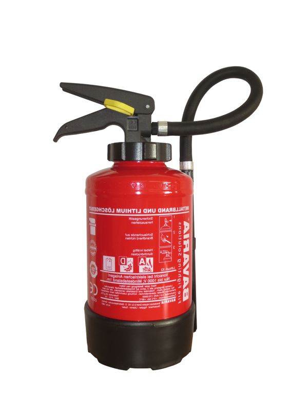 Feuerlöscher Bavaria X3 oder X6 - für Lithium-Ionen-Akku Brände