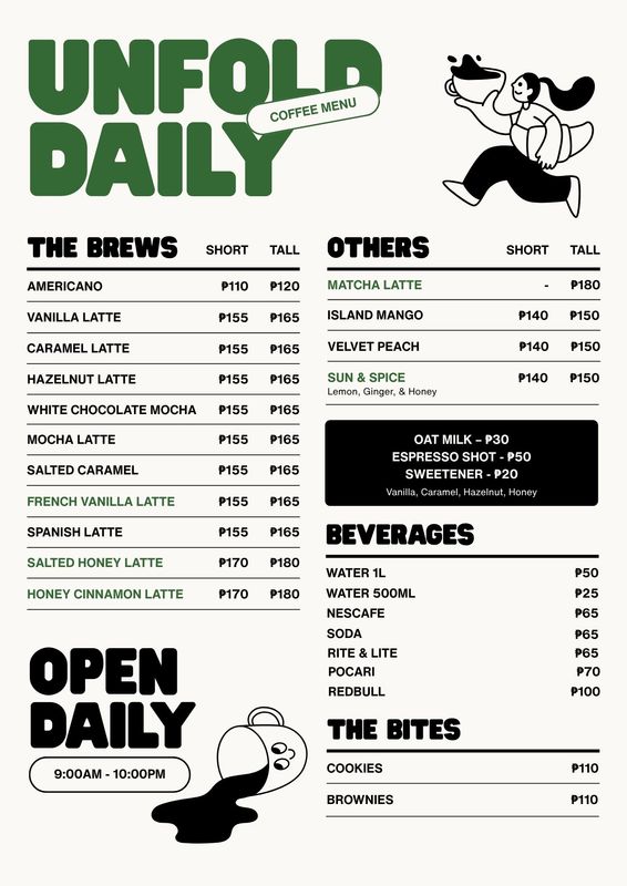 UNFOLD MENU