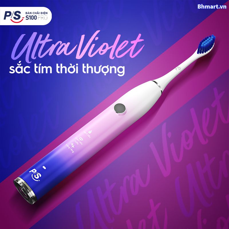Bàn Chải Điện P/S S100 Pro Công Nghệ Sóng Âm Cao Cấp